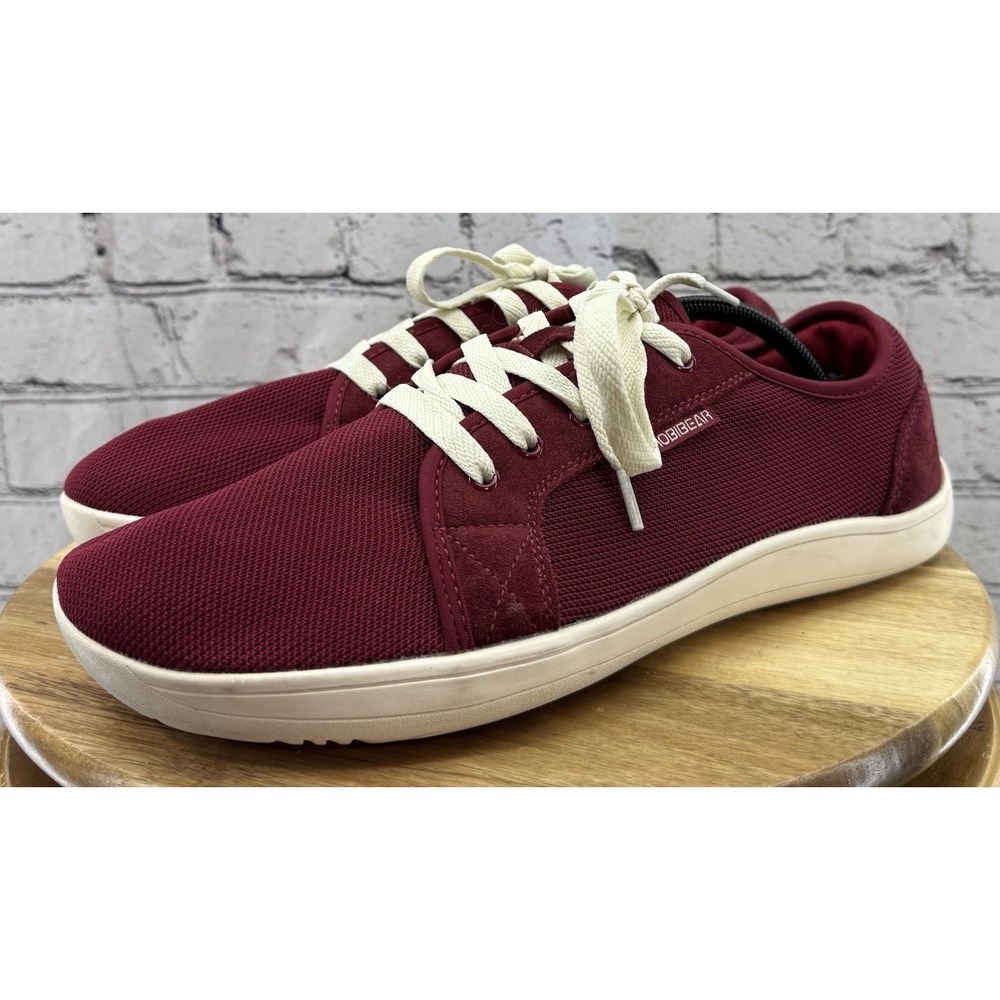 Hobibear Bugle Barefoot Burgandy Wide Toe Box Lace Up Casual Men's Size 12 EU 46